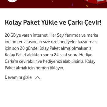 Vodafone Hediye Çarkını Çeviremiyorum