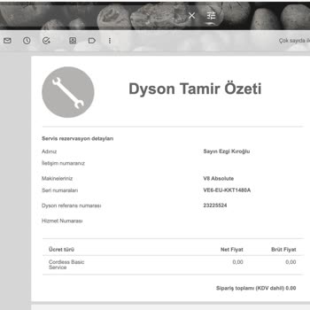 Dyson V8 Servis Şikayeti
