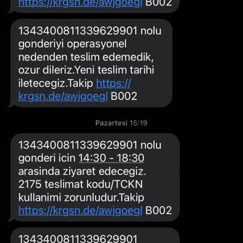 KARGOMsende Kargom Teslim Edilmedi