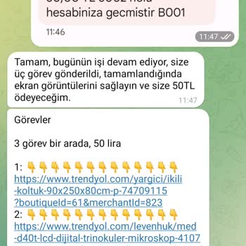 Görev Yap Para Kazan WhatsApp 'tan Trendyol İş Teklifi