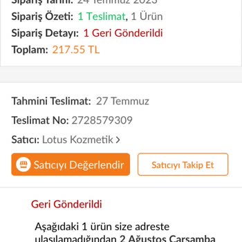 Trendyol Geri İade Ücreti