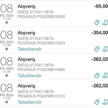 Pegasus İade Ücret Değişikliği Ödememe