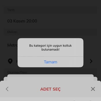 Passo'dan Eczacıbaşı Genç Bilet Alınmıyor