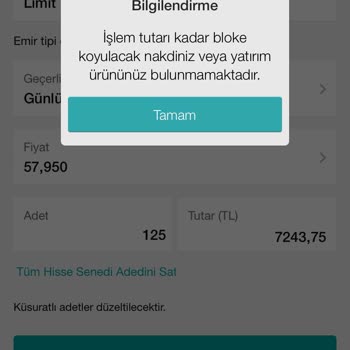Garanti BBVA Hisse Senedime Konulan Bloke