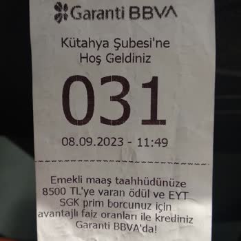 Garanti Bankası Kütahya Şb...
