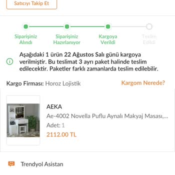 Aeka Mobilya Sorumsuzluk Çözümsüzlük İlgisizlik