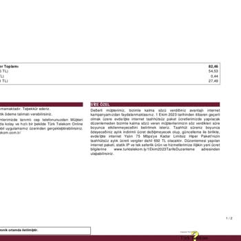 Türk Telekom 161TL Gecikme Bedeli Alıyor