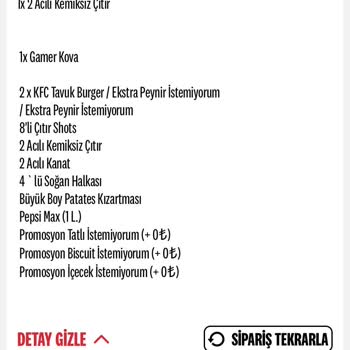 KFC Sipariş İptali Sonrası Ücret İadesi Yapılmadı