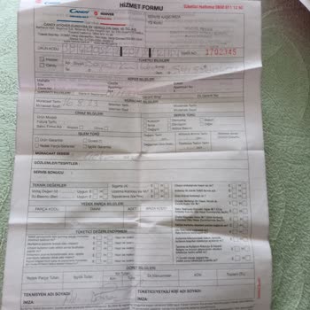 Hoover Teknik Servisten Bir Sonuç Alamıyorum