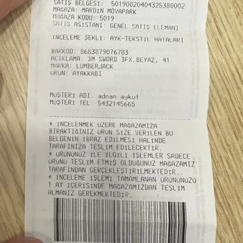 (FLO) (Lumberjack) Kalite Hizmet Demek Fazla Para Alıp Marka Değil