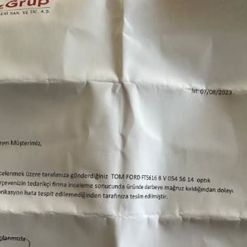 Göz Grup Optik Göz Grup Ürün Değişimi Yapmadı, Üste Para İstedi