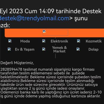 Trendyol'un Umursamaz Tavrı
