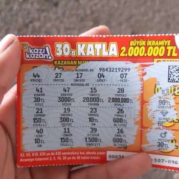 Milli Piyango 30 TL'lik Kazı Kazanda En Az 10 Çıktı