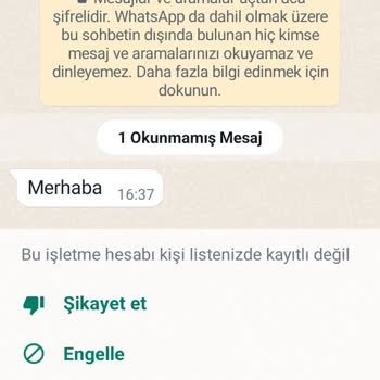 WhatsApp Bilinmeyen Numaralardan Mesaj