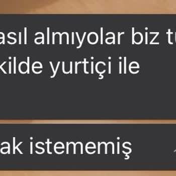 Yurtiçi Kargo Gülsuyu Şubesi Sorumsuzluk