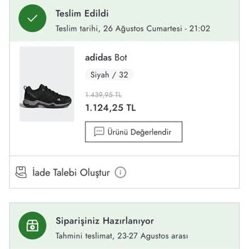 Boyner İptal İade Yetersizliği