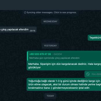 By Sadem Markasının Kargolamaması, Telefonları Açmaması, Geçiştirmesi