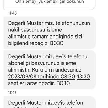 Türk Telekom Gerçekleşmeyen Sabit Telefon Nakil İşlemi