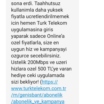 Türk Telekom 110 Tl Ev İnterneti 517 Tl Fatura Gönderiyor