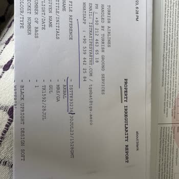 THY Kayıp Bagaj Ve Tazminat Hakkı