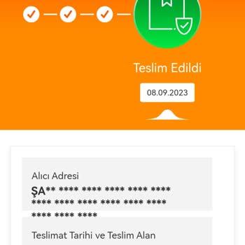 Trendyol Teslim Almadığım Ürüne Teslim Girilmiş