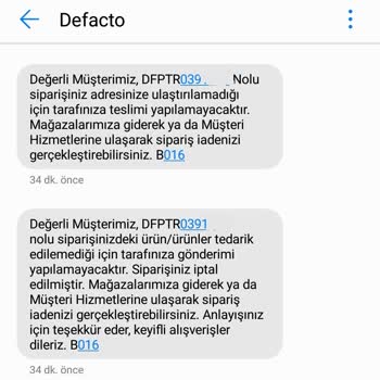 DeFacto'dan Aldığım Ürünlerin Tedarik Bahanesi İle Başkasına Satılması