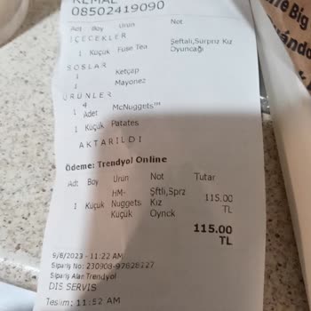 Trendyol Yemek Hatalı Ve Eksik Teslimat