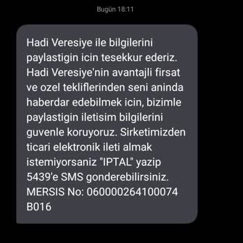 Hadi Tom Pay Veresiye Şikayetim