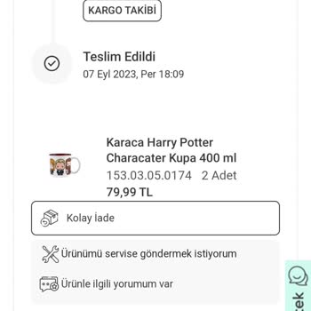 Karaca Züccaciye Eksik Ürün Gönderildi
