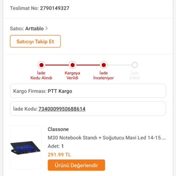Trendyol Kırık Ürünün İadesini Yapmıyor