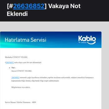 Kablo Net Tarife Ve İnternet Problemi