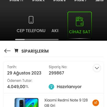 EasyCep 10 İş Günü Geçmesine Rağmen Hala Kargoya Verilmedi