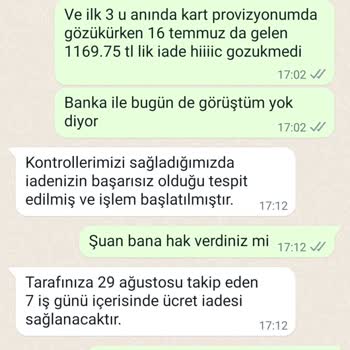 Zara İade Ücretimi Yapmadı