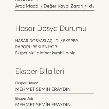 Allianz Sigorta Ekspertiz Şikayeti