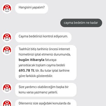 Vodafone İnternet İptali İçin Uyguladığı Cayma Bedeli Yalanları