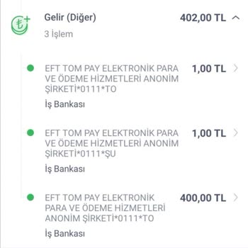 Hadi TOM Pay Hatalı Para Gönderme