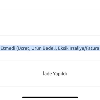 Yurtiçi Kargo Teslim Edilmeden İade Olan Kargo