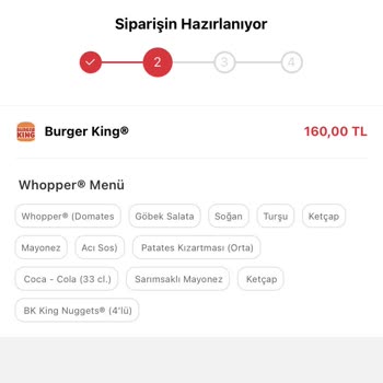 Burger King Gelmek Bilmeyen Sipariş