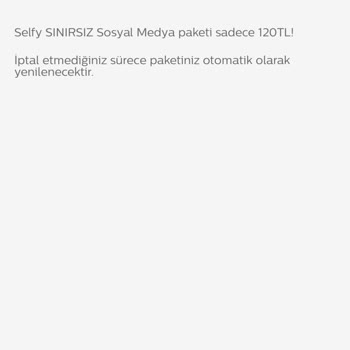 Türk Telekom Selfy Sınırsız Sosyal Medya Paketi Hakkında