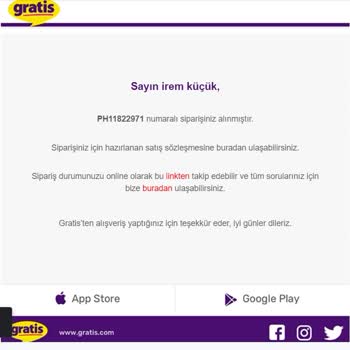 Gratis Sebepsiz Ürün İptali