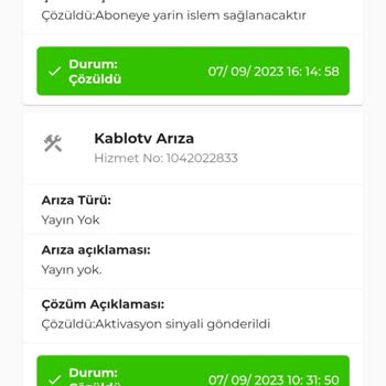 Kablo TV Servis Yalan Beyanı