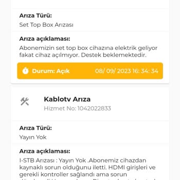 Kablo TV Servis Yalan Beyanı