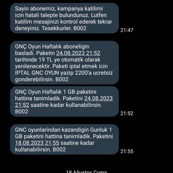 Turkcell Servis İptali Yapılmıyor Ve Sürekli Yenileniyor