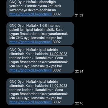 Turkcell Servis İptali Yapılmıyor Ve Sürekli Yenileniyor