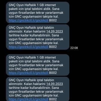 Turkcell Servis İptali Yapılmıyor Ve Sürekli Yenileniyor