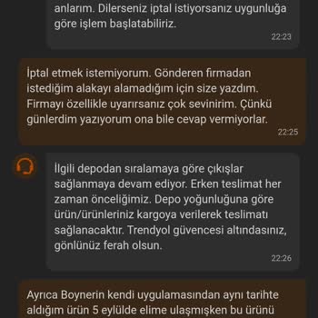 Trendyol Müşteri Temsilcisi İlgisizliği