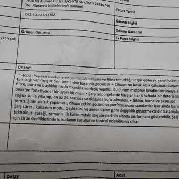 Dyson V8 Servis Problemi