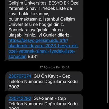 İstanbul Gelişim Üniversitesi Para İade Yapılmaması