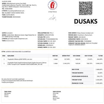 Dusaks Kusurlu Ürün Gönderiyor
