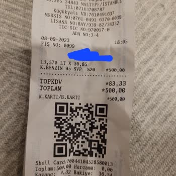 Shell Hizmet Aldığım Fiş Üzerinde Kampanya Kodu Yok